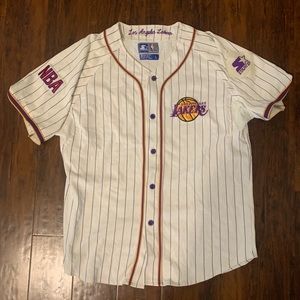 Los Angeles Lakers STARTER Baseball Jersey